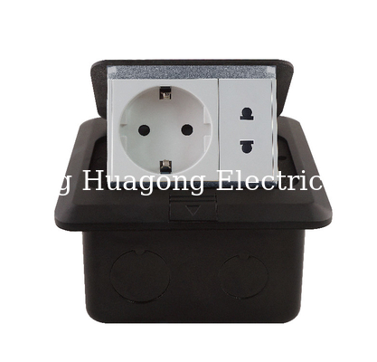 Electrical Waterproof Floor Socket Box Brass 250volts Alloy Side Mounting